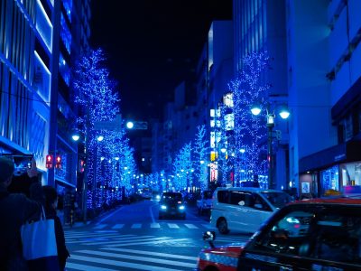 Tokyo winter by night